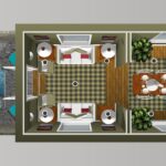 8 COMPLIMENTARY GREEN RED LIVING TO COURTYARD DAY 16 APRIL 2026 WITH POND
